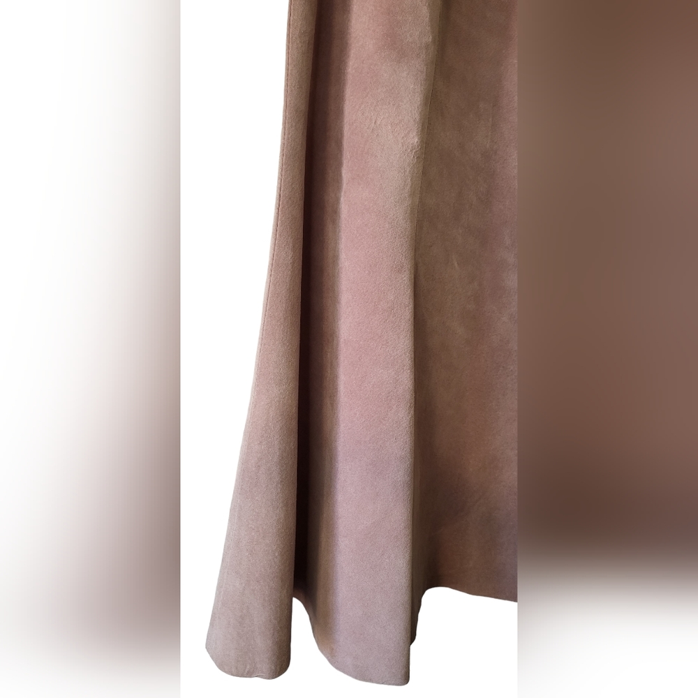 Vintage 80's Suede • Jinx Senior Toronto Canada • Rose Pink Maxi Sk… - Picture 4 of 9